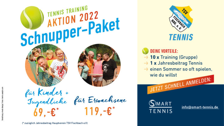 Für alle Mitglieder + Nichtmitglieder: Tennis Training AKTION 2022! >> 10 x Training und Jahresbeitrag Tennis frei > jetzt anmelden!